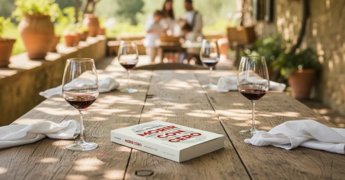 El libro Morir con cero posado en una mesa familiar